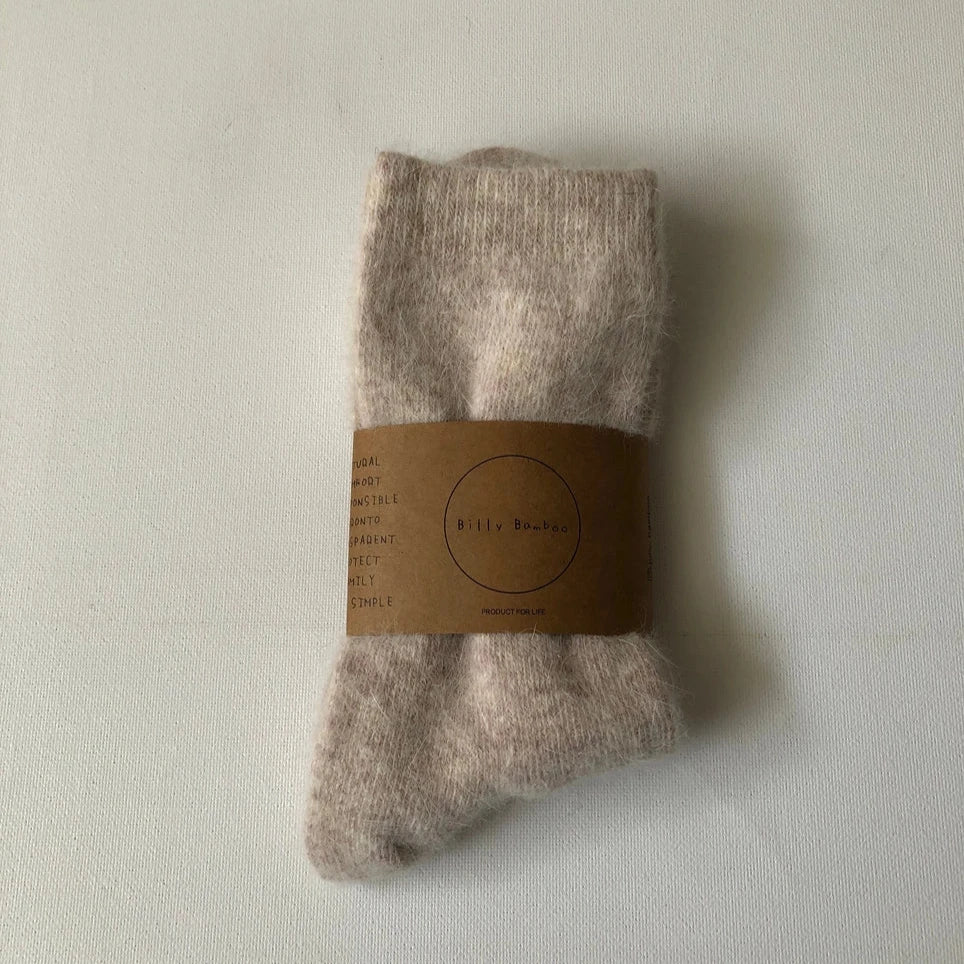 Fluffy Socks - Oatmeal - Gift Ideas Billy Bamboo